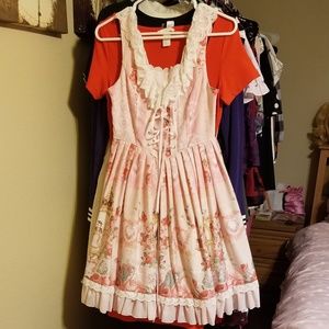 NWT Beautiful Kawaii Lolita Princess Dress Pink